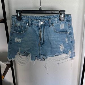 Denim shorts